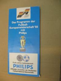 Uefa -88 - Das programm der Fußball- Europameisterschaft ´88 mit Philips