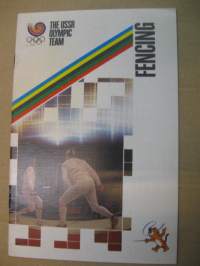 24th Olympic Games Seoul 1988 - The USSR Oympic team - Fencing
