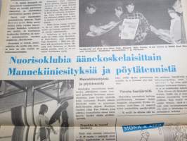 Nuorison Päivälehti &quot;Päivis&quot; 1966 nr 20, 12.5.1966 - puolueeton nuorison lehti, Radioamatöörit, Myymälävarkauset, Salo Rukouslauantai-ilta, Folk-Fredi Kuopiossa, ym