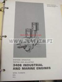 Caterpillar 3406 Industrial and Marine Engines (serial numbers 90U, 91U) -teollisuus ja merimoottorit