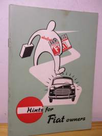 Hints for Fiat Owners 1956