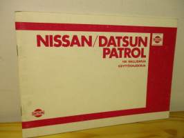 Nissan / Datsun Patrol 160 mallisarja - Käyttöohjekirjakirja (1981)