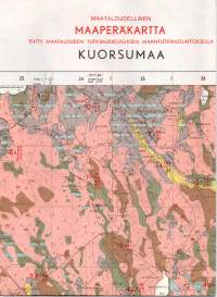 Kuorsumaa- maataloudellinen maaperäkartta I:20 000