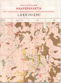 Lakkiniemi- maataloudellinen maaperäkartta I:20 000