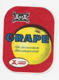 Aura Grape - juomaetiketti
