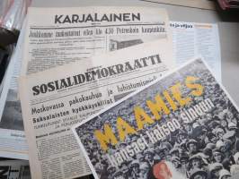Rukajärven tie - Sodan lehdet, kokoelma alkuperäisiä sanomalehtiä vuosilta 1939-1945 dokumentti 21 -juliste + lehti / lehdet, uustuotantoa