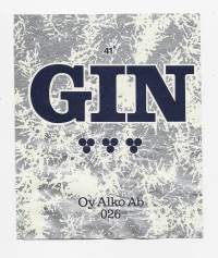 Gin nr 026 -   viinaetiketti