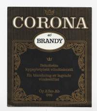 Corona Brandy   nr 078 - viinaetiketti