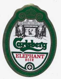 Elephant Beer  -  olutetiketti