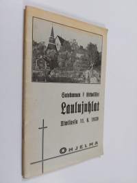 Satakunnan v kirkolliset laulujuhlat ulvilassa 11. 6. 1939