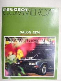 Peugeot Commercial Salon 1974 -61. Pariisin autonäyttelyn Peugeotin lehti