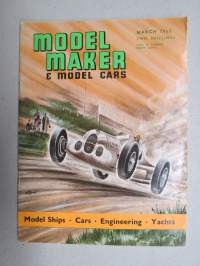 Model Maker &amp; Model Cars 1963 March -pienoismallilehti