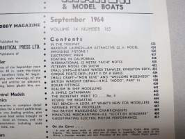 Model Maker &amp; Model Boats  1964 September -pienoismallilehti