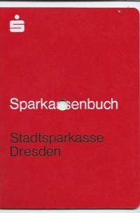 Sparkassenbuch Stadtsparkasse Dresden 1991 pankkikirja