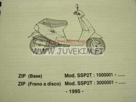 Piaggio Zip (Base) Mod. SSP2T : 1000001 - ....., Zip (Freno a disco) Mod. SSP2T : 3000001 - ..... 1995 -varaosaluettelo