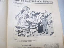 Tuulispää 1916 nr 28 -pilapiirros- ja huumorilehti