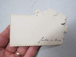 Julia &amp; Aina -kiiltokuva / kortti 1800-luvulta