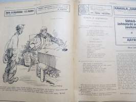 Velikulta 1917 nr 12-13 Juhannusnumero -satiiri-, pilalehti, pilapiirroksia, huumoria