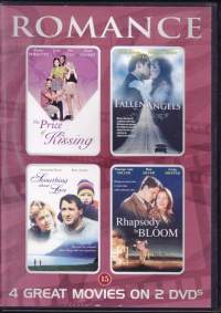 Romance - 4 romanttista leffaa, 2007. 2 DVD. The Price of Kissing, Fallen Angels, Something about Love, Rhapsody in Bloom