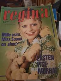 Regina 1975 no 7 mille esim Miss Suomi on ahne?, lasten itsemurhat