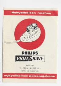 Philips Philipshave Malli 7743 - tuote-esite 8 sivua