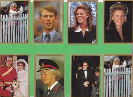 The Royal Family, 1988. Keräilykuvia Englannin Kuninkaallisesta perheestä: The Queen Mother, Diana, Charles, E II, Margaret, William, Henry, Philip, Anne etc.