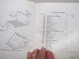 David Brown agricultural loader operating instructions and parts catalogue -käyttöohjekirja, traktorikuormaaja