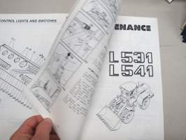 Liebherr L 531 (279/713 eteenpäin) / L 541 (289/758 eteenpäin) Instruction Manual -käyttöohjekirja, englanninkielinen