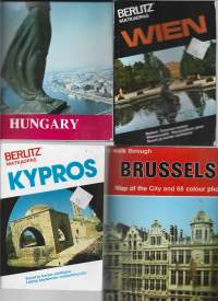 Hungary, Wien , Brussels ja Kypros matkaopas 4 kpl erä
