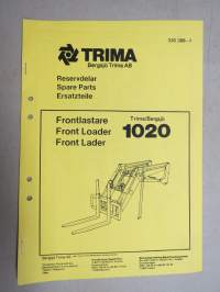 Trima / Bergsjö 1020 Frontlastare / Front Loader / Front Lader -Reservdelar - Spare parts - Ersatzteile