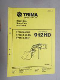 Trima / Bergsjö 912HD Frontlastare / Front Loader / Front Lader -Reservdelar - Spare parts - Ersatzteile