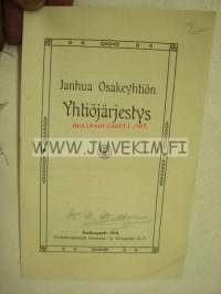 Janhua Osakeyhtiön Yhtiöjärjestys 1919, Uusikaupunki