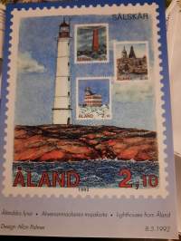 Åland postikortti Ahvenanmaalaisia majakoita 1992