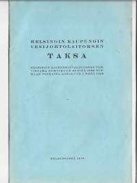 Helsingin kaupungin Vesijohtolaitoksen Taksa 1936