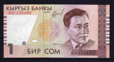 Seteli - Kirgisia 1 sum pakkasileä. 1999