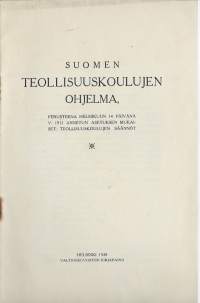 Suomen Teollisuuskoulujen ohjelma 1928