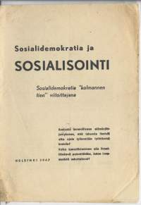 Sosialidemokratia ja sosialisointi 1947