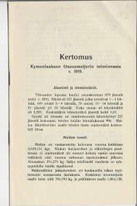 Kertomus Kymenlaakson Osuusmeijerin toiminnasta 1919 - vuosikertomus