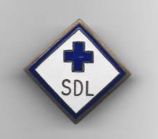 SDL Sairaanhoitajan lukkoneulamerkki rintamerkki