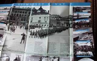 Pääesikunnan kuvakeskus - Viimeiset kuvat 1944 -juliste. TK-miesten viimeisiä otoksia muistorikkaista paikoista, jotka jäivät rajan taakse.