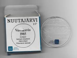 Kalevala 150 vuotta - vuosikuvio 1985  halk 6,5 cm lasia