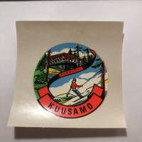 Kuusamo - Rukahovi - Rukatunturi -siirtokuva / vesisiirtokuva / dekaali -1960-luvun matkamuisto