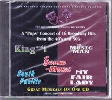 CD 16 Broadway Hits from the 40&#039;s and 50&#039;s , 1996. Katso kappaleet alta.