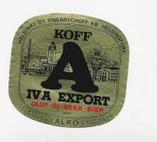 Koff IV A Export -  olutetiketti
