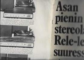ASA Stereo Master 3199  - , Beomaster 1200,Ferguson 3409,Luxor 4988, Philips RH 790 , Salora 100 A ym -testissä Rele lehti 1971