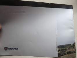 Scania anläggningsbilar -broschyr, ruotsinkielinen myyntiesite