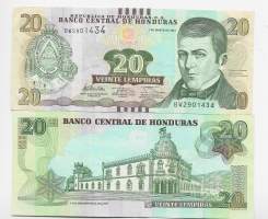 Honduras 20 Lempiras 2012  ulkomainen seteli
