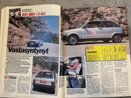Tuulilasi 1985 nr 6 - Testi: Kolmen tonnin auto-stereot, kestotesti: Toyota Carina II, Koeajo: Seat Ibiza, Autopörssissä: Mazda 323:n huolto-ohjeet, ym.