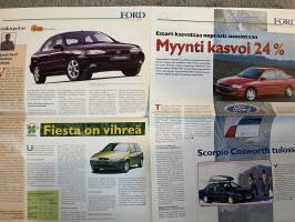 Ford Uutiset 1996 nr 1 -asiakaslehti / customer magazine