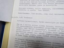 Sodanaikainen Jääkäripataljoona 6 - kokoontuminen lahdessa 16.6.1979 - puheet - valokuvia kansiossa
